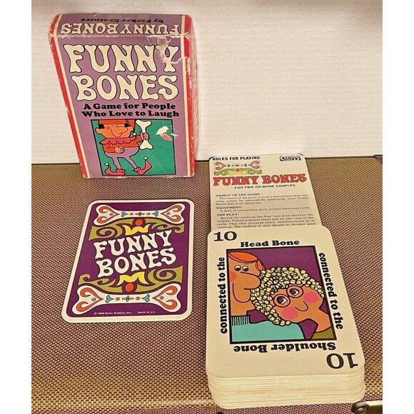 Vintage Funny Bones Card Game Parker Brothers 1968 Complete! - Picture 2 of 8